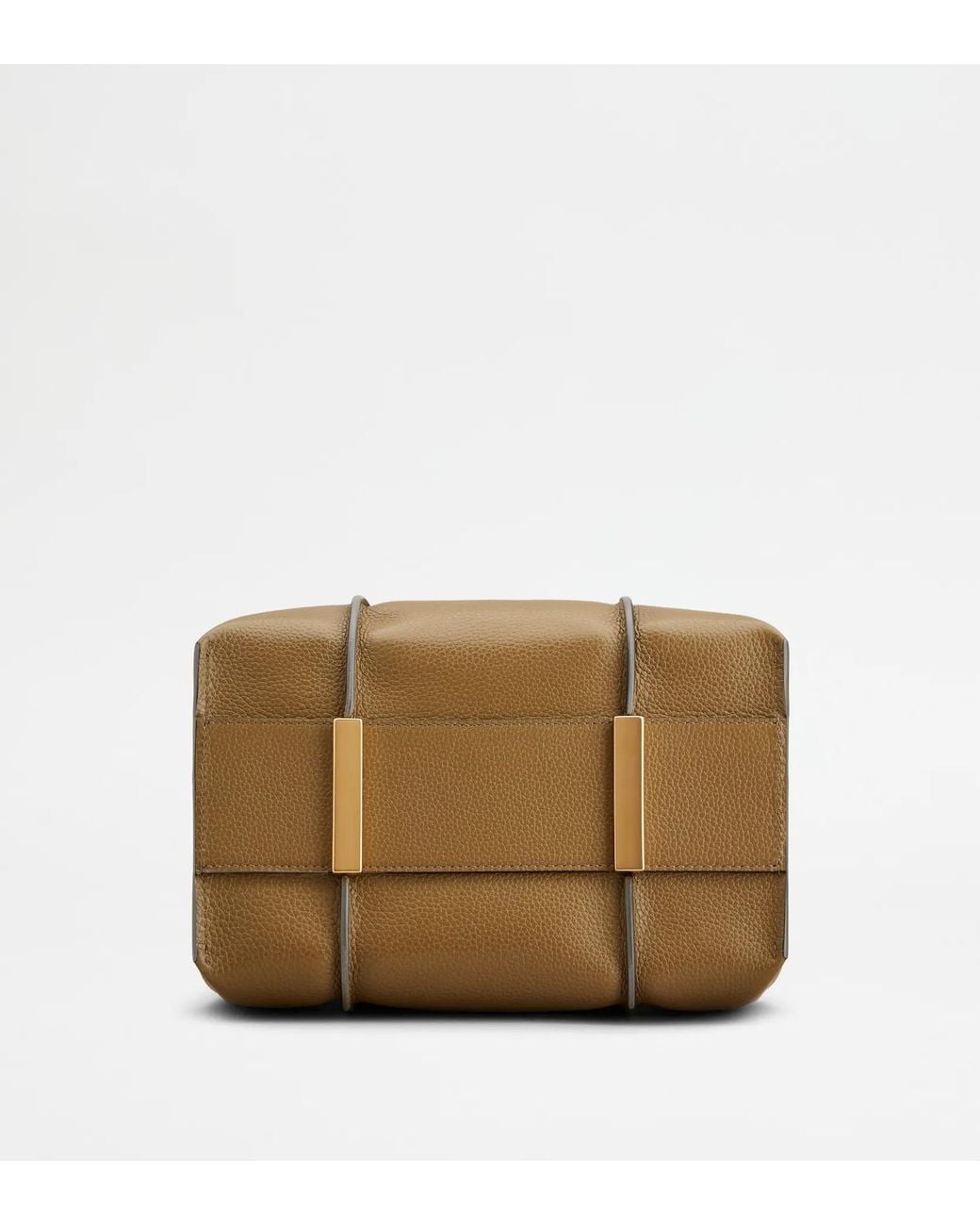 Tod's Brown T Timeless Mini Shopping Bag