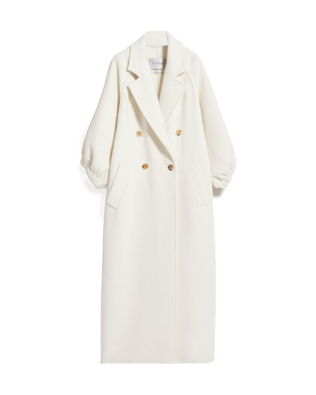 Max Mara White Zaffo Double-Breasted Coat