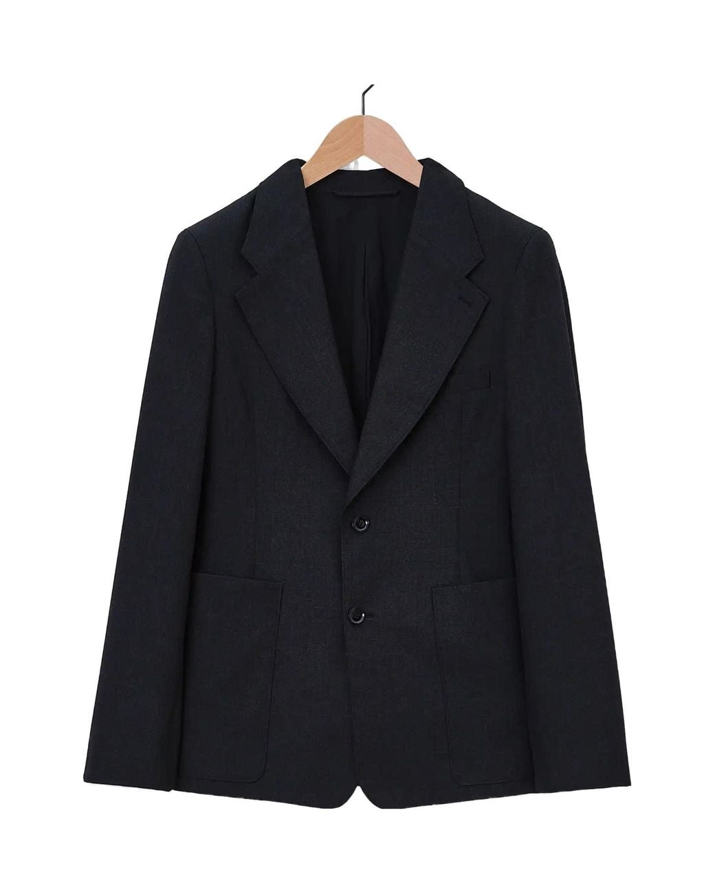 Lemaire Blue Single-Breasted Tailored Blazer