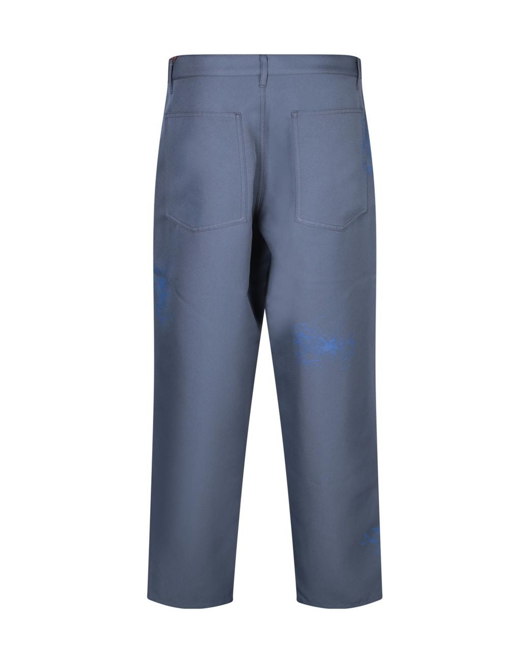 Comme des Garçons Blue Comme Des Garçons Shirt Paint-Detailed Trousers for men