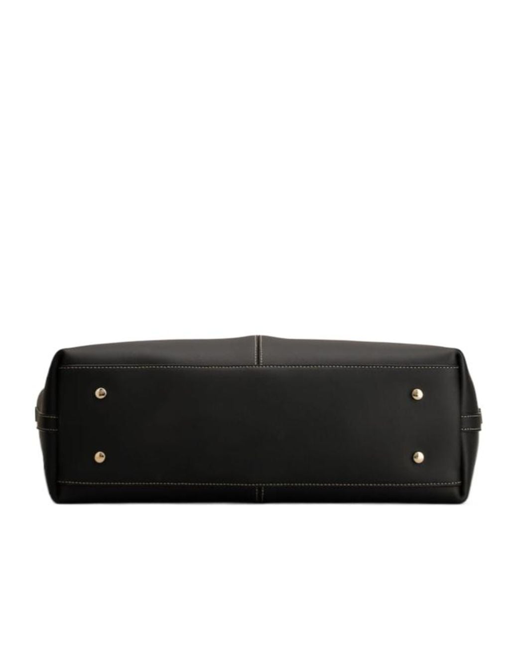 Tod's Black Logo Plaque Medium-Small Shopping Bag