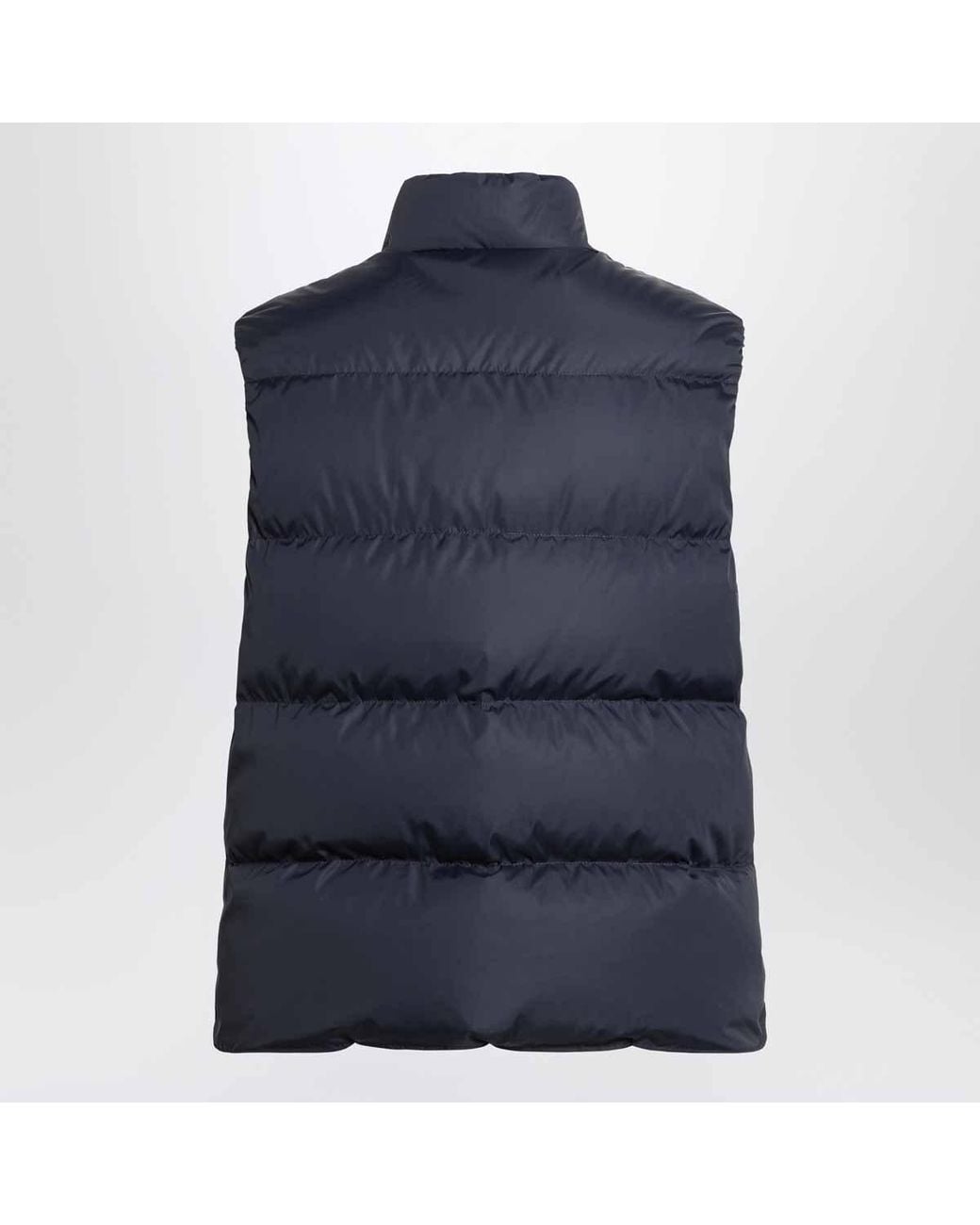 Prada Blue High-Neck Padded Gilet for men