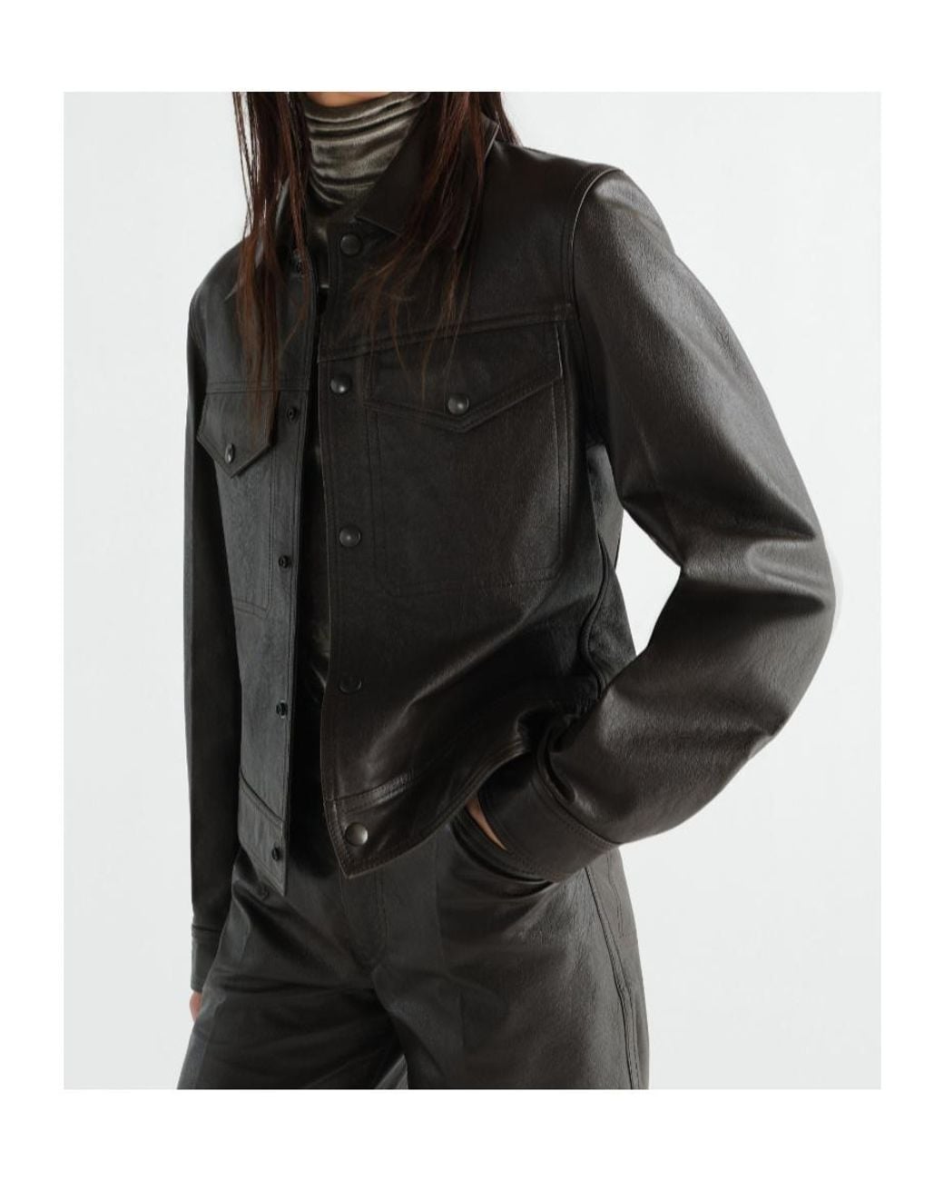 Lemaire Black Trucker Jacket