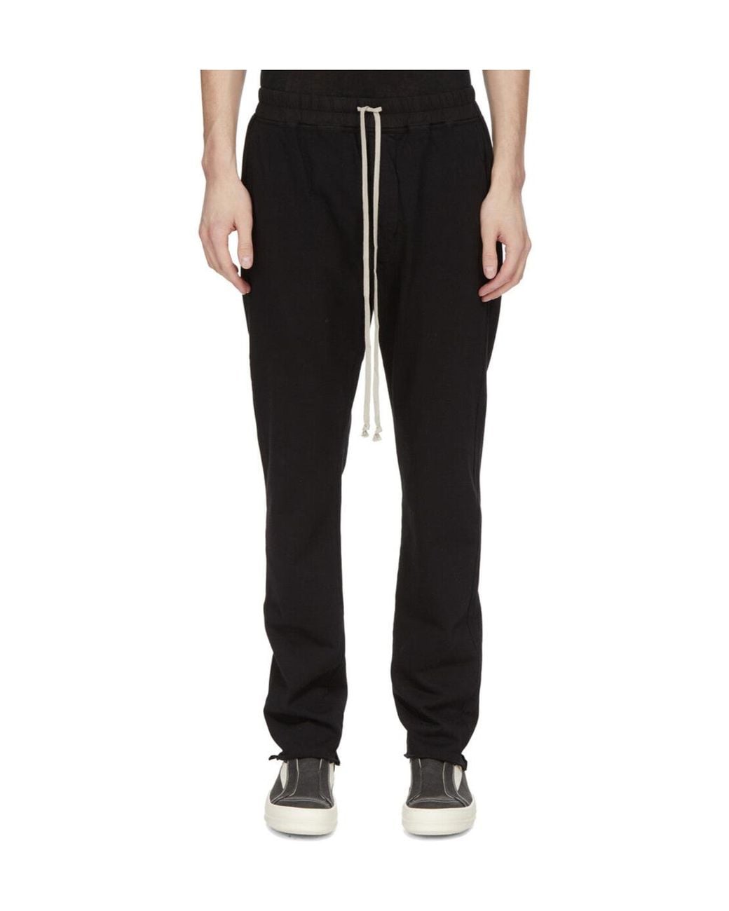 Rick Owens Black Berlin Drawstring Pants for men
