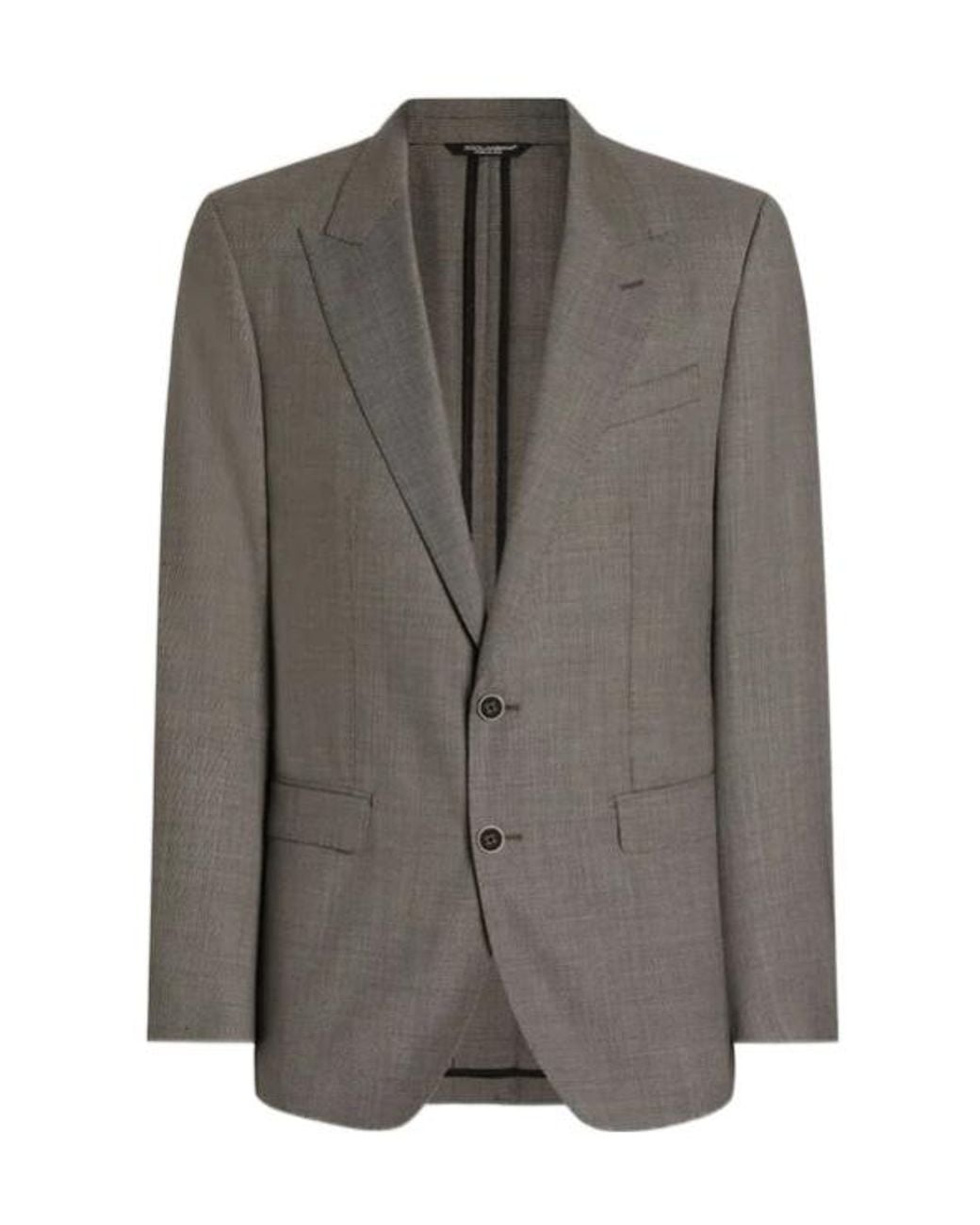 Dolce & Gabbana Gray Buttoned Blazer for men