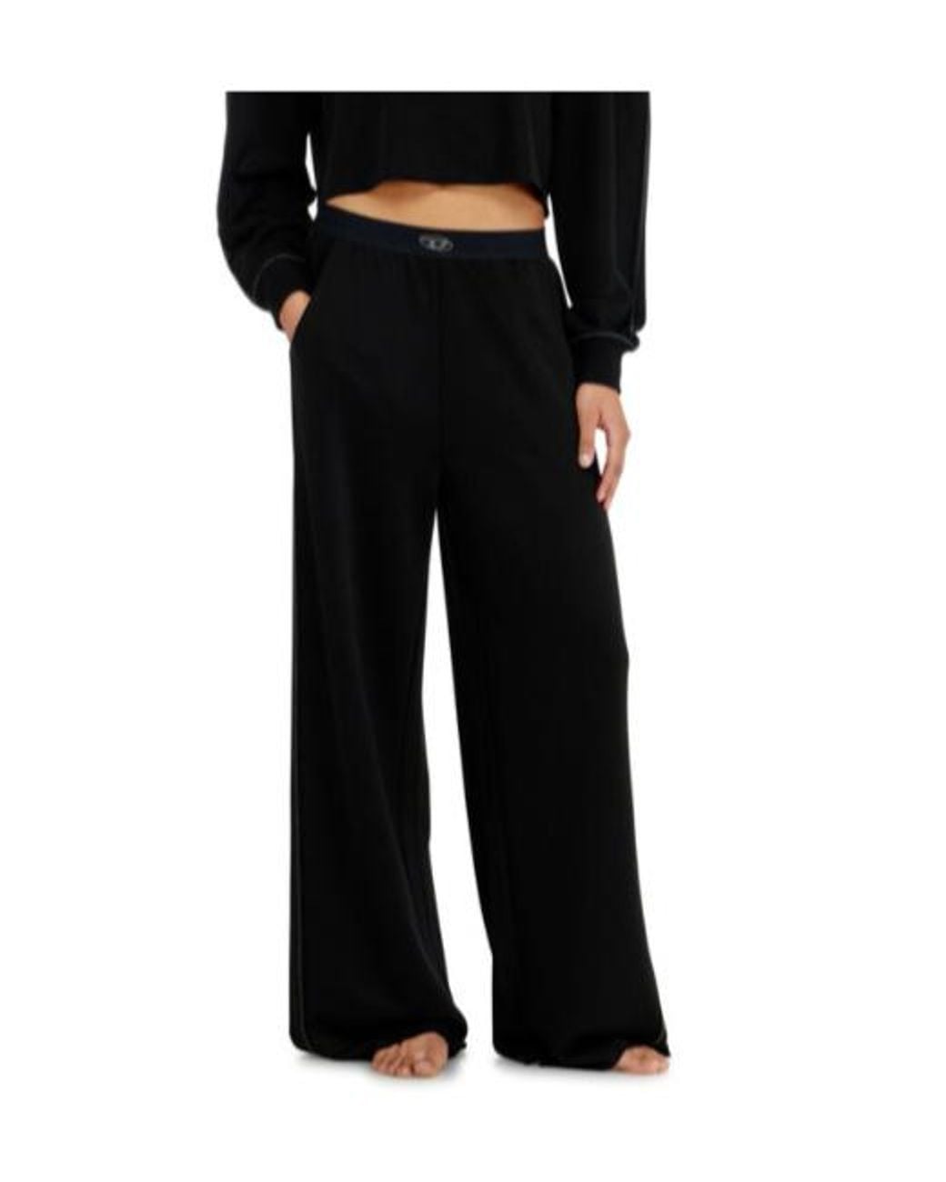 DIESEL Black Alysa Utility Wide-Leg Pants