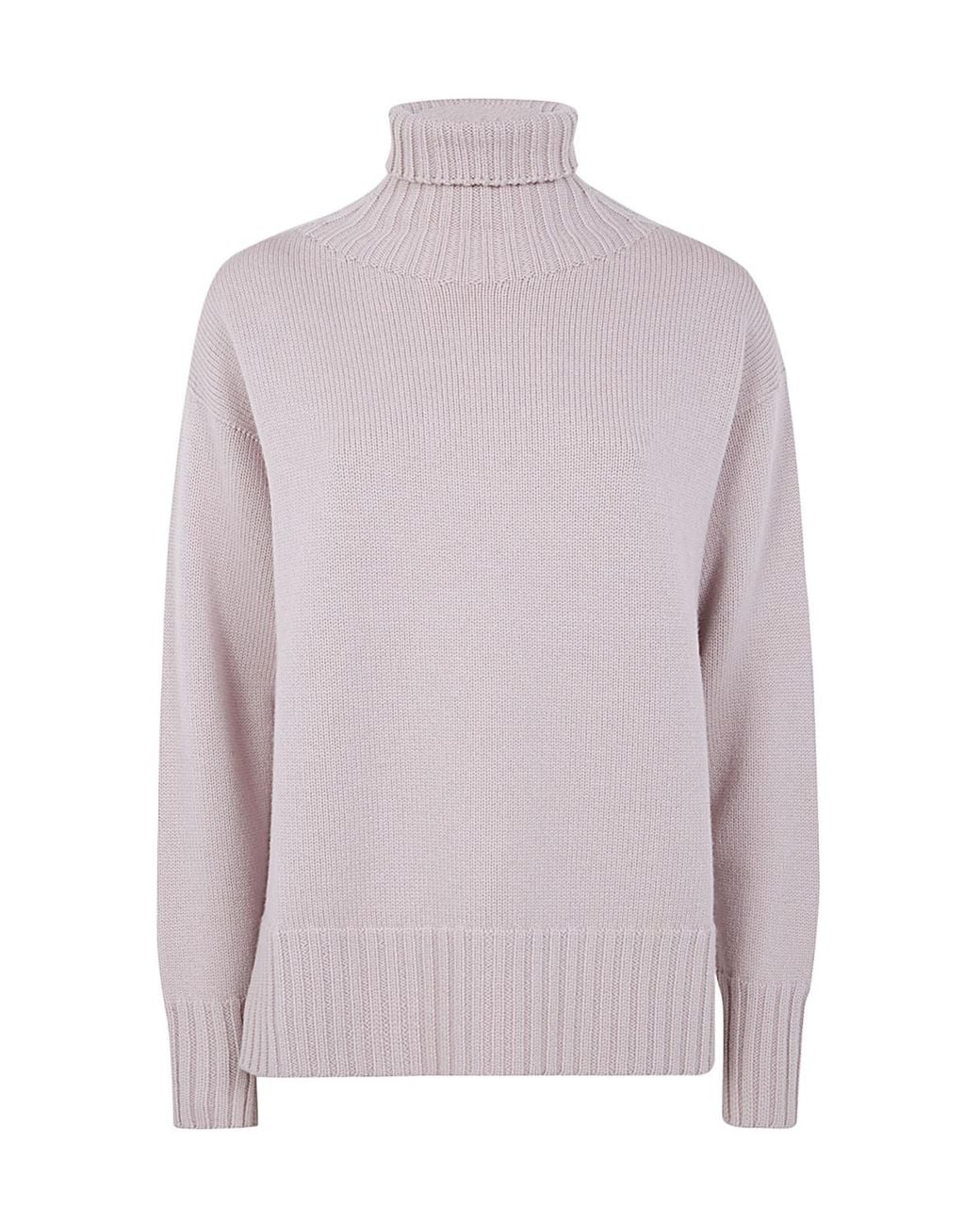 Drumohr Purple High Neck Loose Sweater