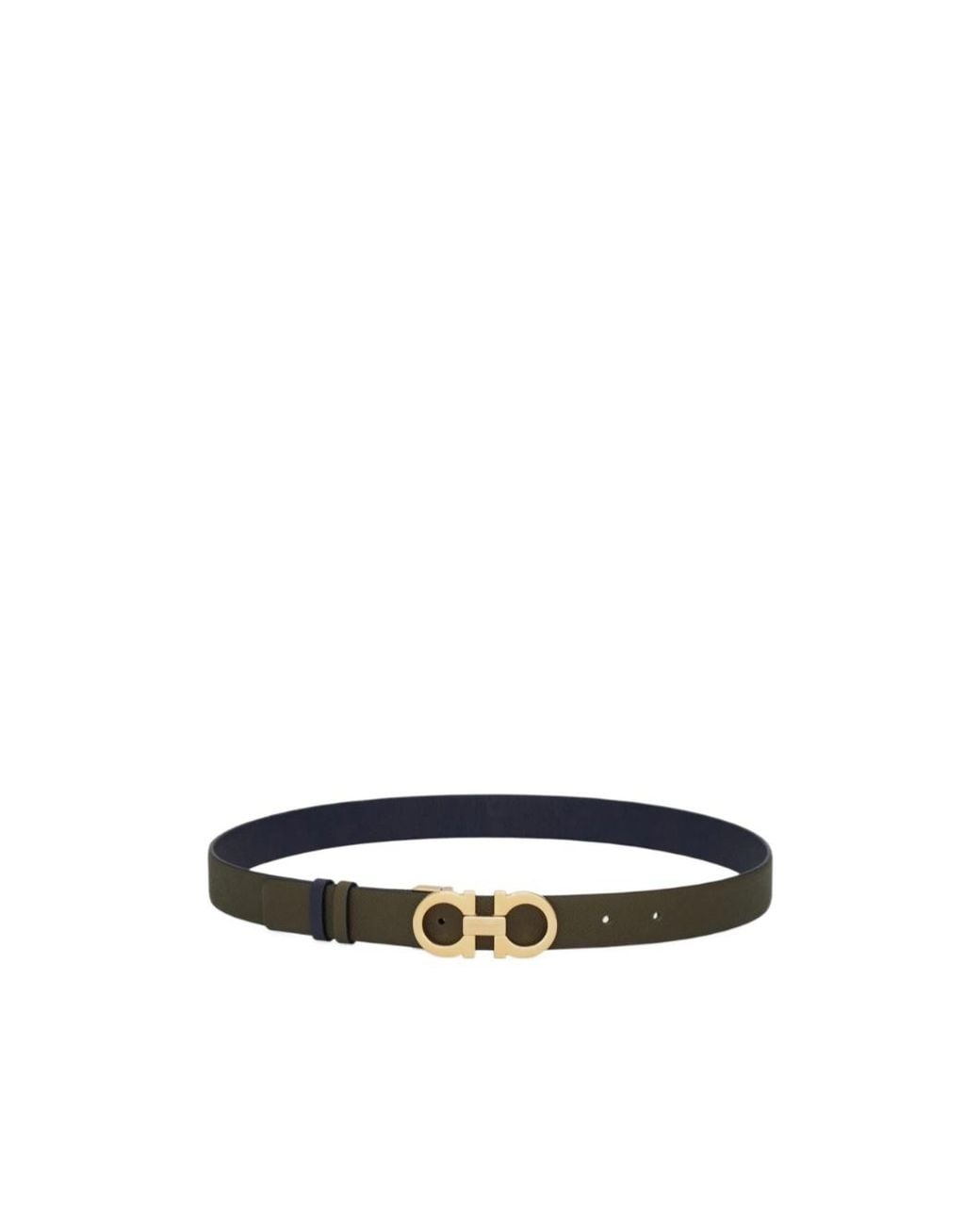 Ferragamo Black Ferragamo Gancini Reversible Belt