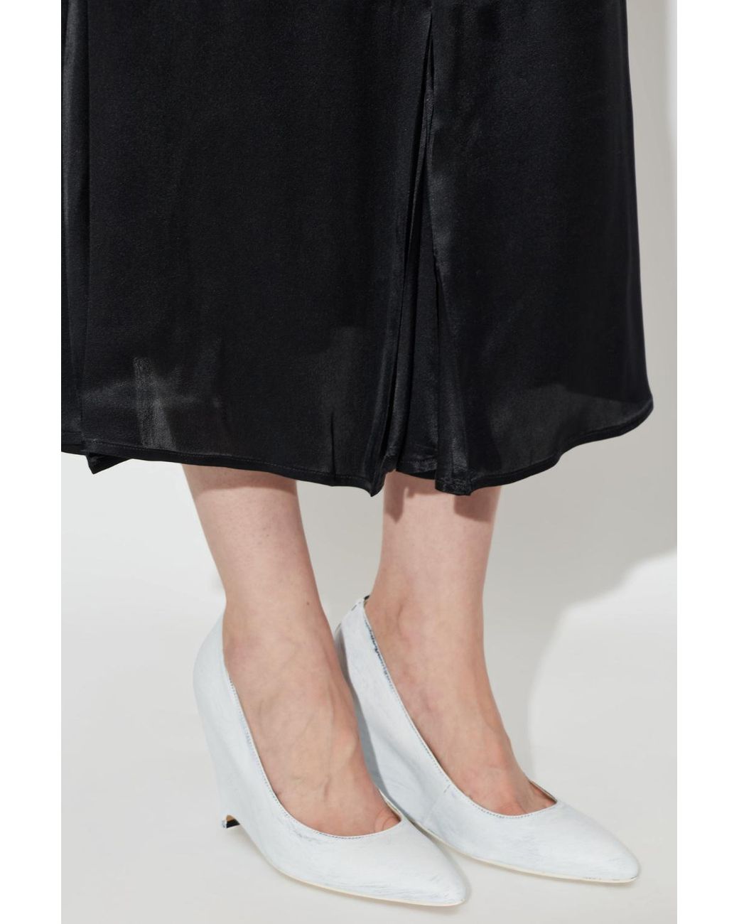 Maison Margiela White Heeled Wedge Shoes