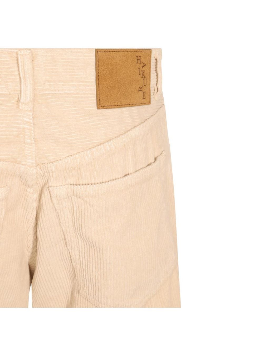 Haikure Natural Corduroy Wide-Leg Pants