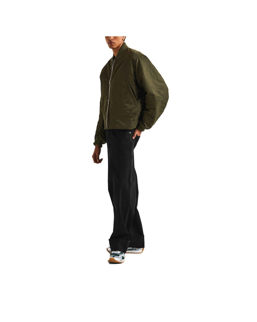 Bottega Veneta Green Bomber Jacket for men