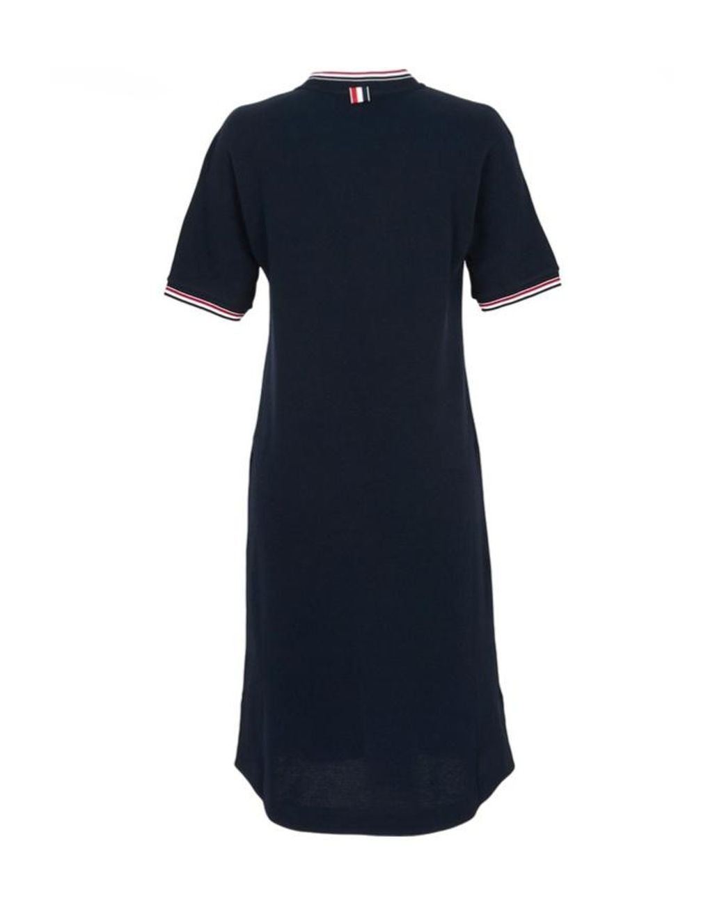 Thom Browne Blue Pique Dolman Mini T-Shirt Dress