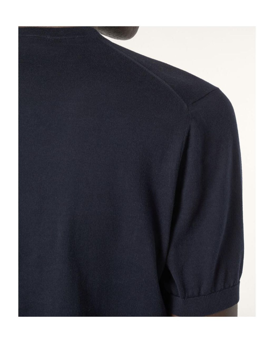 Loro Piana Blue Ice Wish Short-Sleeve Crewneck for men