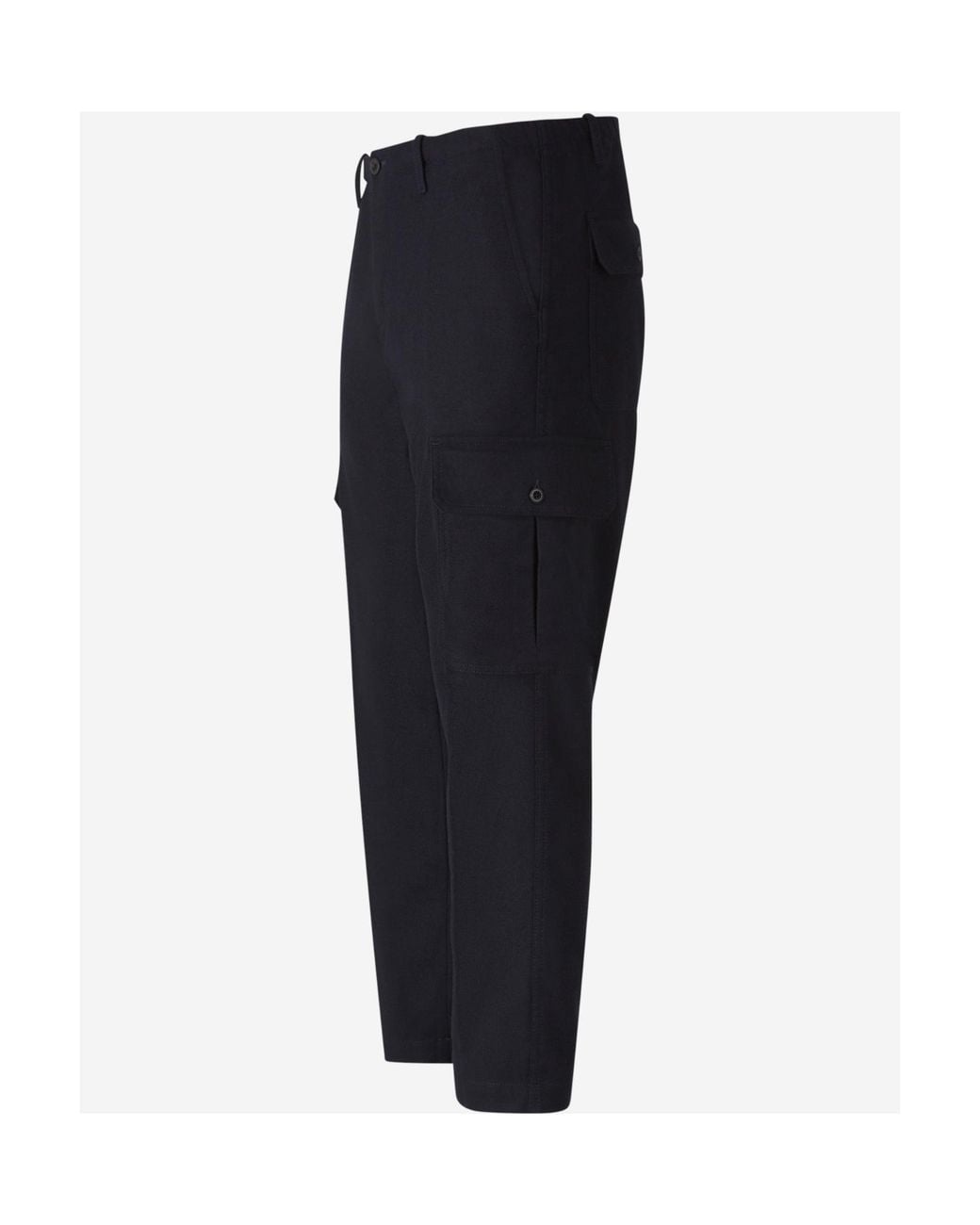 Incotex Blue Flannel Cargo Pants for men