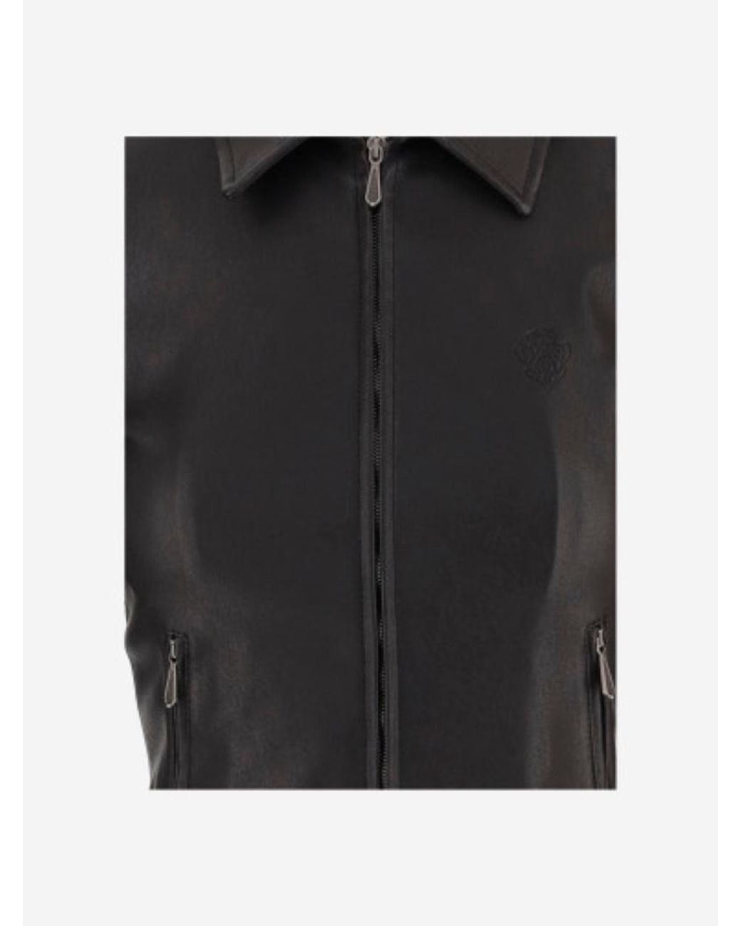 Gucci Black Washed Stretch Nappa Leather Jacket for men
