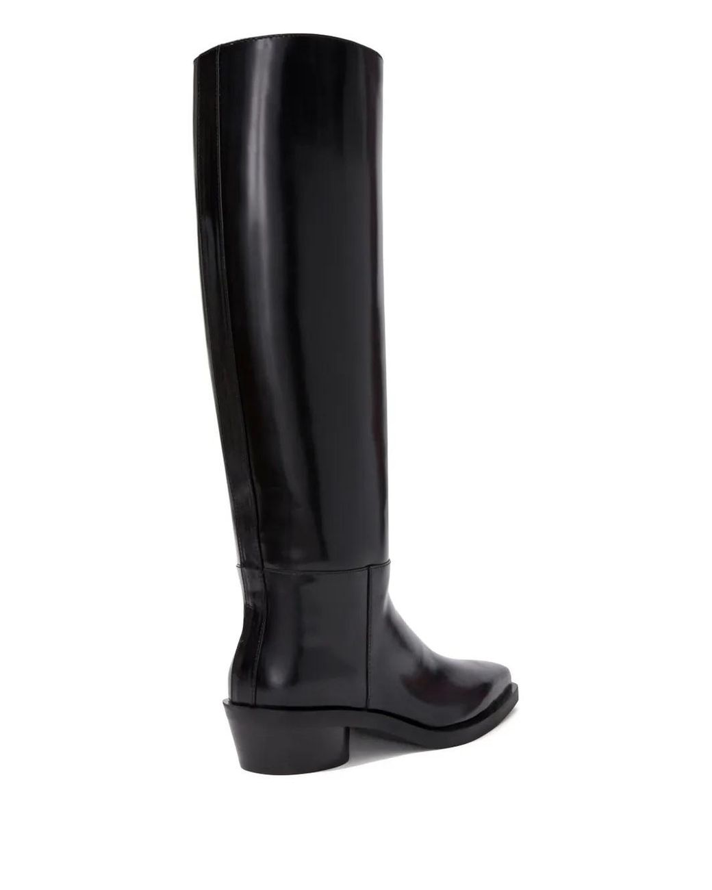 Proenza Schouler Black Bronco Knee-High Leather Boots
