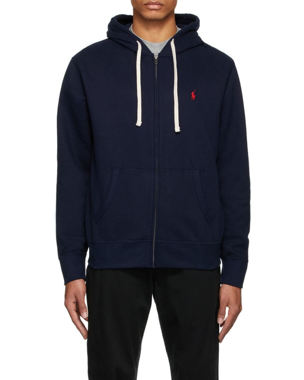 Polo Ralph Lauren Blue Ralph Lauren Zip-Up Logo Hoodie for men