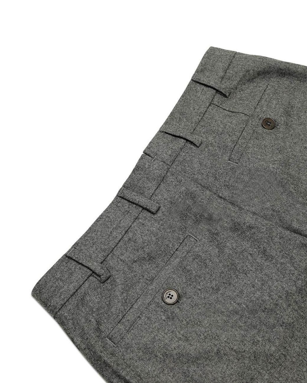 Ferragamo Gray Straight Casual Pants for men