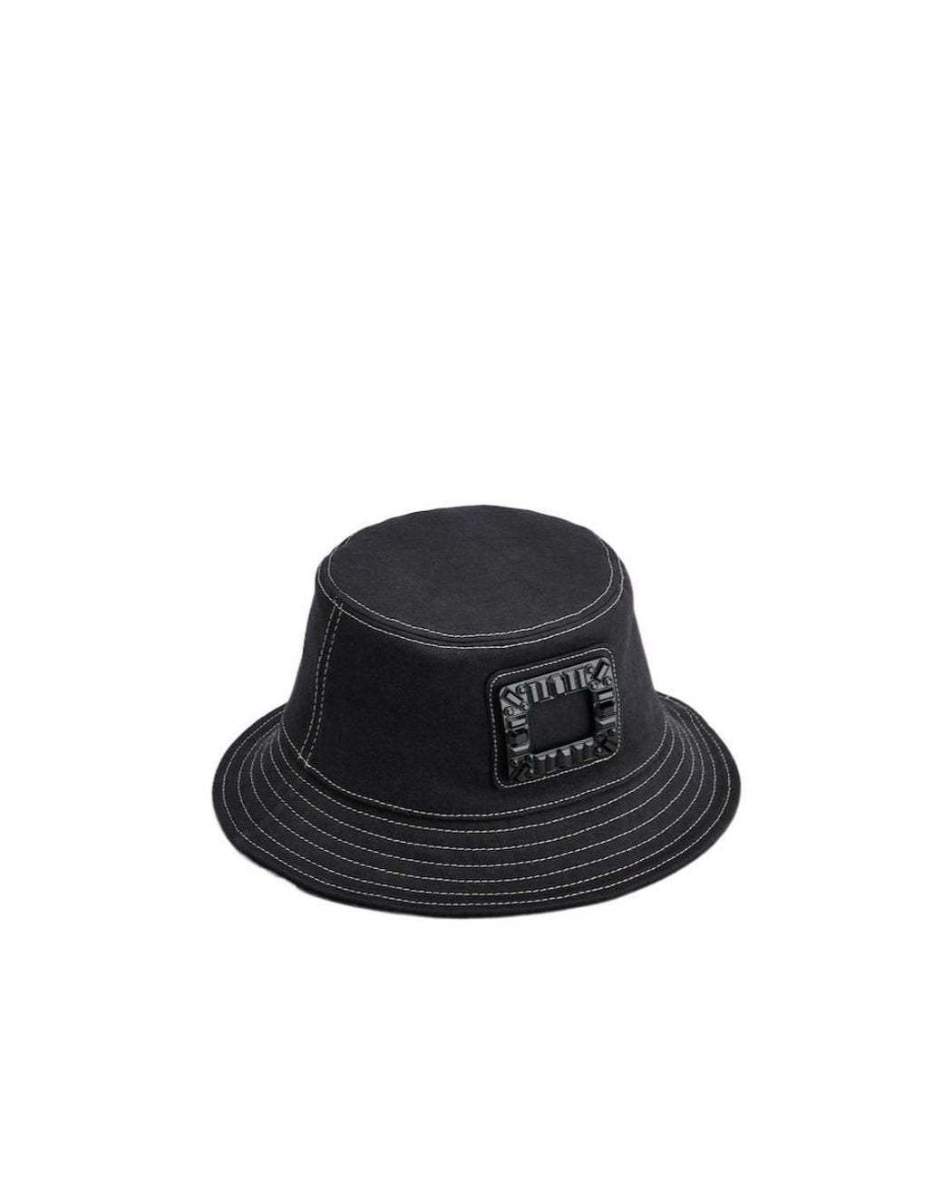Roger Vivier Black Viv' Skate Bucket Hat