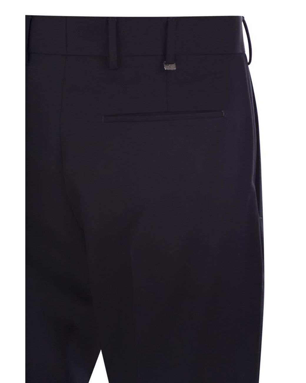 Pt Pantaloni Blue Wool Trousers for men