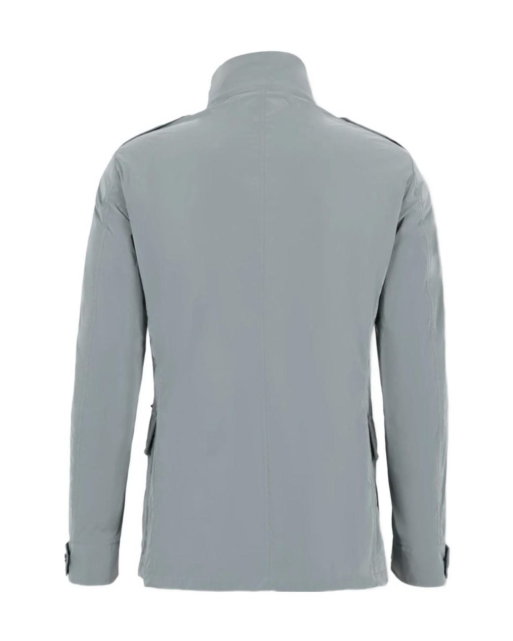 Moorer Blue Porto Os Hooded Field Jacket for men