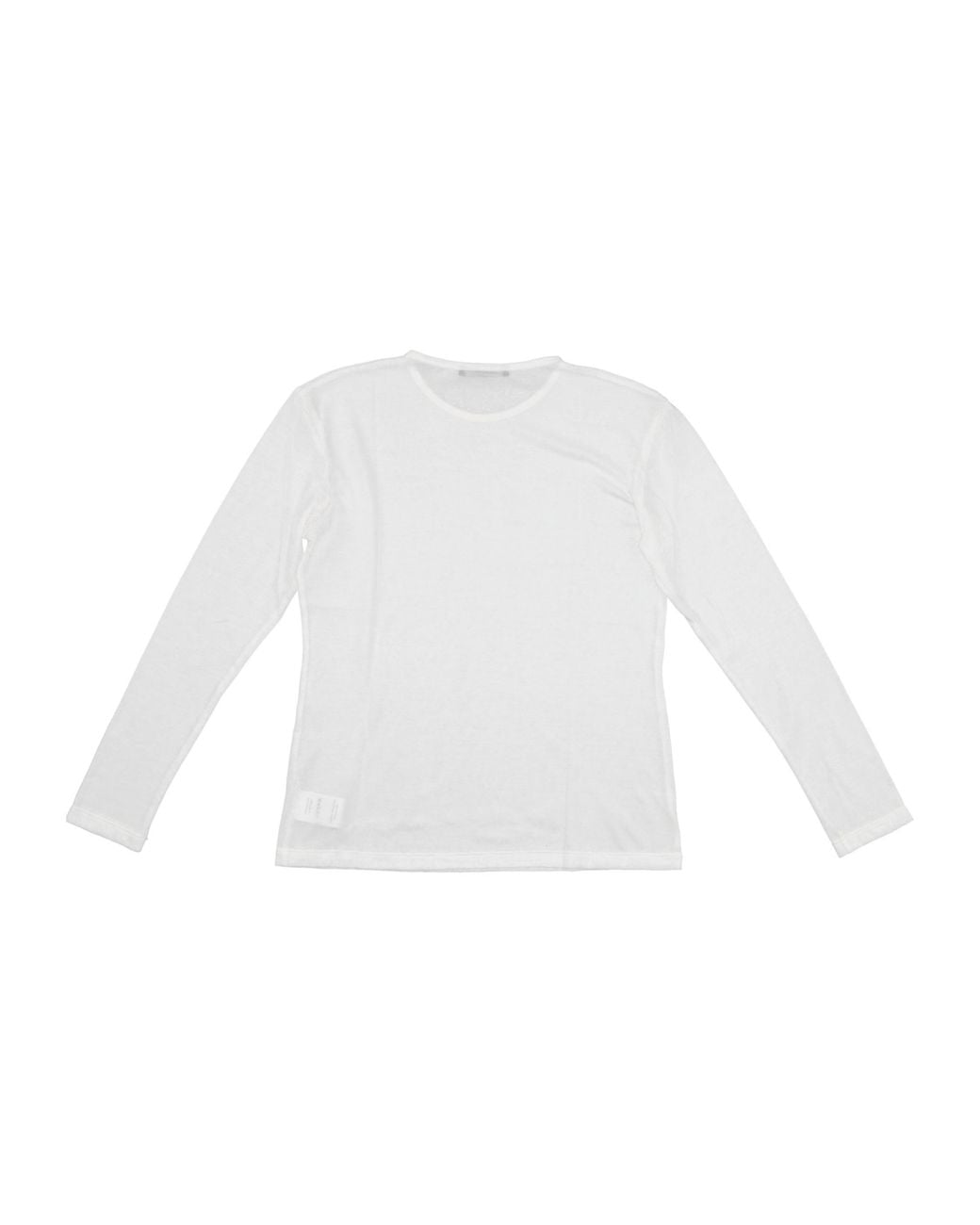 Lela Rose White Long-Sleeve Crew-Neck T-Shirt