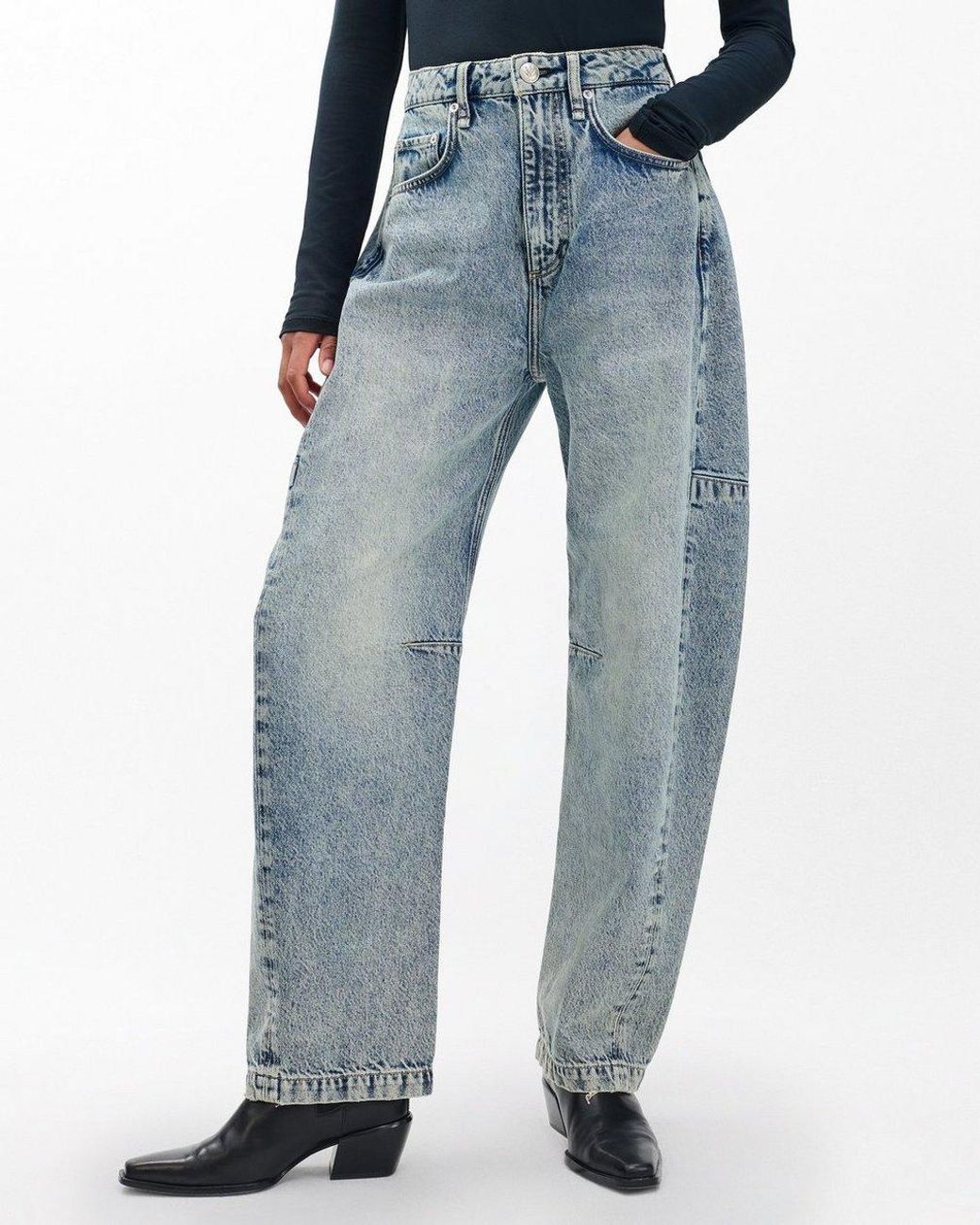 Rag & Bone Blue Belt Loop Jeans