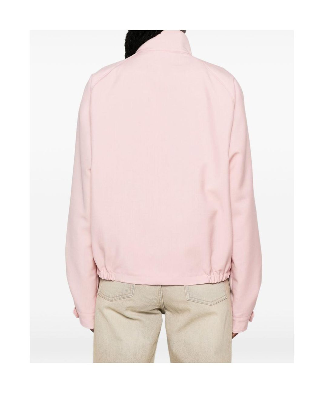 Miu Miu Pink Mohair Blouson Jacket