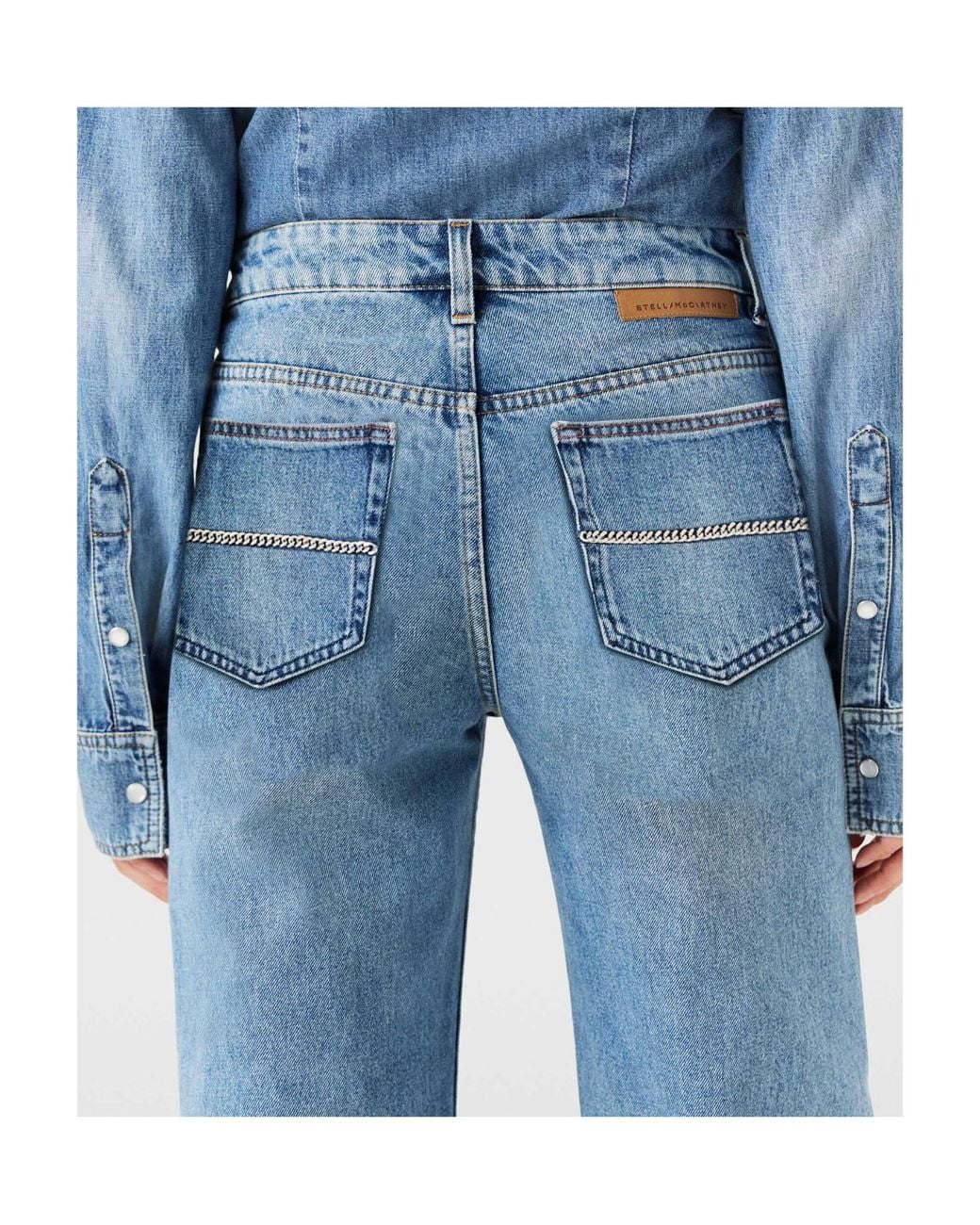 Stella McCartney Blue Straight Leg Jeans