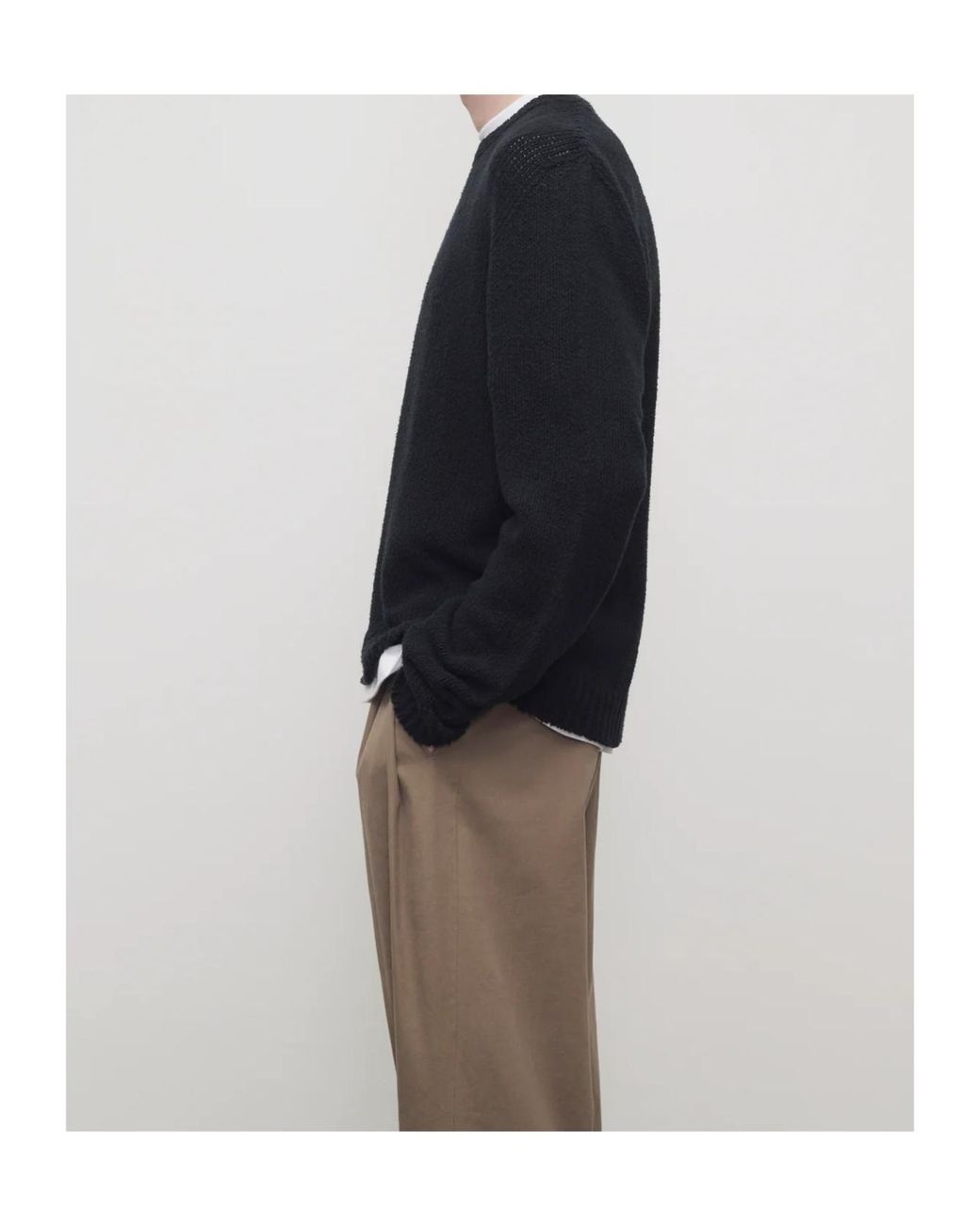 The Row Black Laing Sweater for men