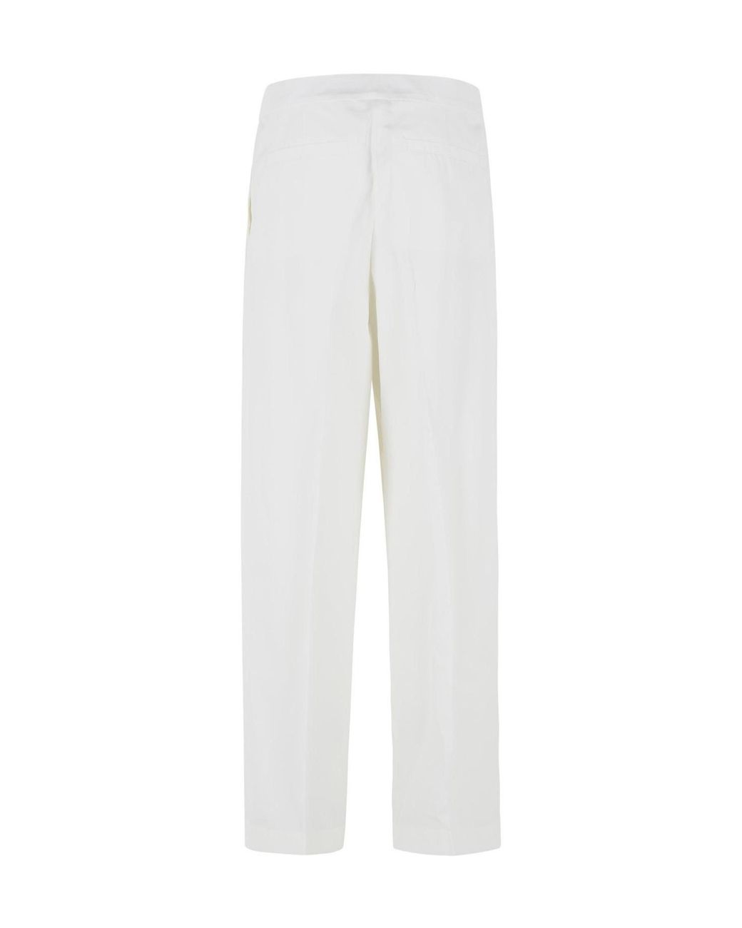 Jil Sander White Straight Leg Pants