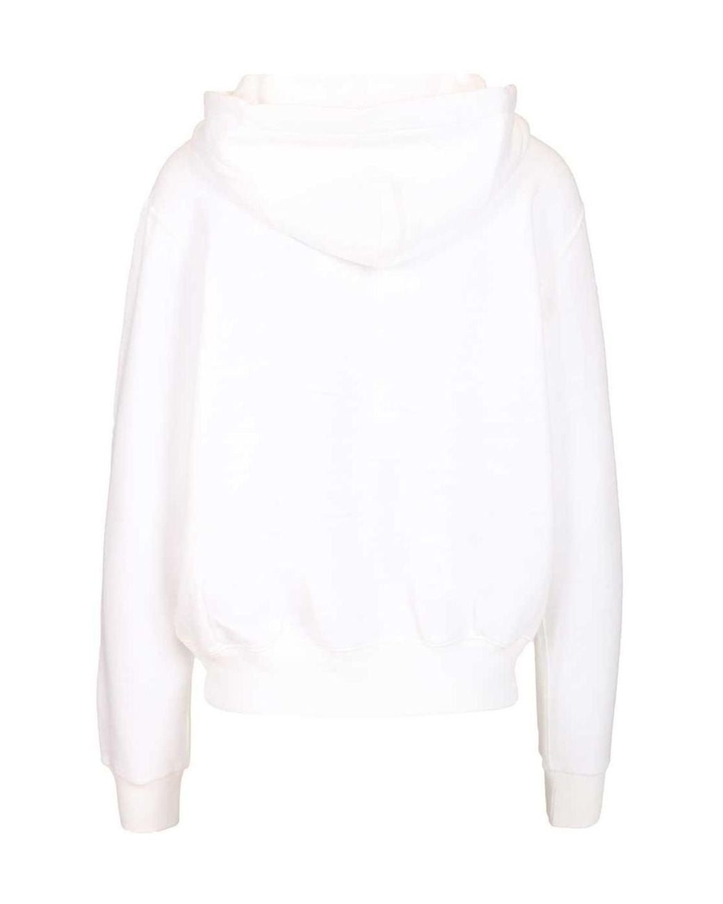 Polo Ralph Lauren White Full-Zip Drawstring Hoodie