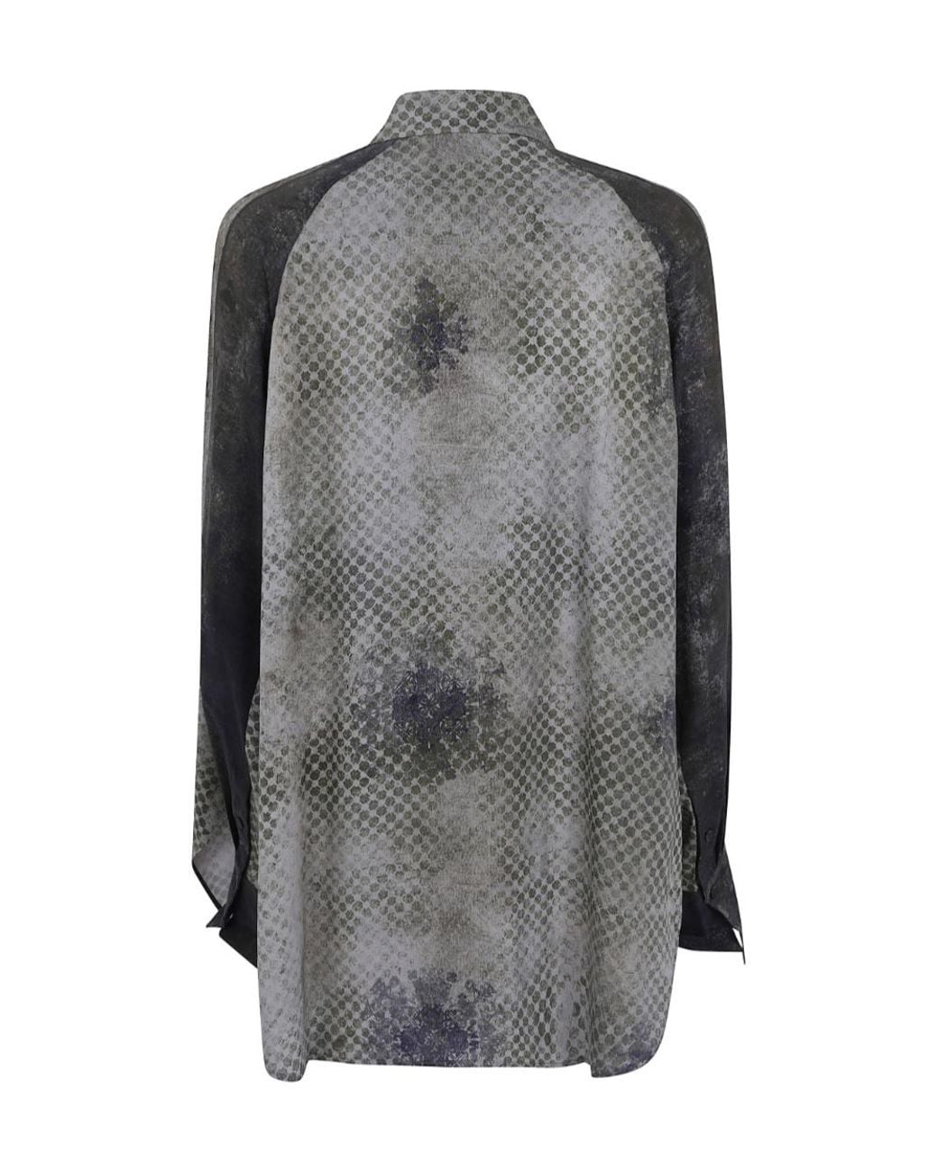 Ziggy Chen Gray Draped Long Shirt