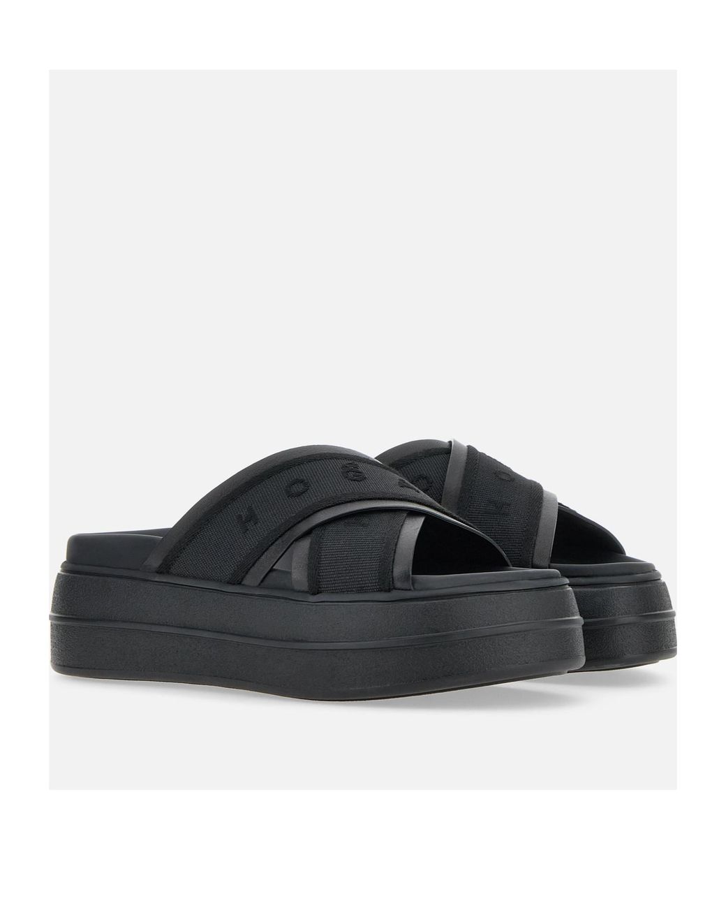 Hogan Black Skyscraper Sandals