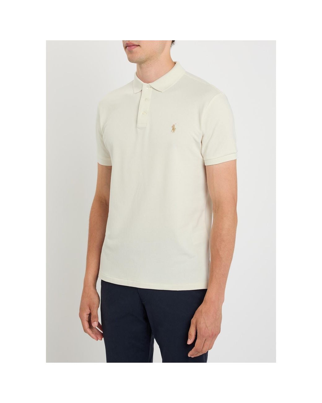 Polo Ralph Lauren White Short-Sleeved Polo Shirt for men