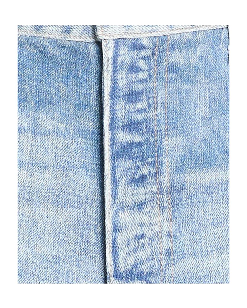Rag & Bone Blue Light-Wash Wide-Leg Jeans