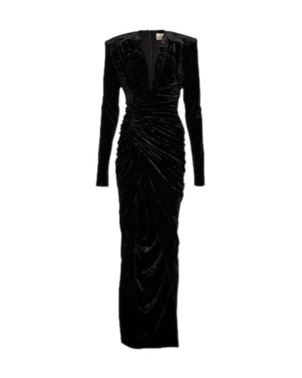 Alexandre Vauthier Black Velvet Gown