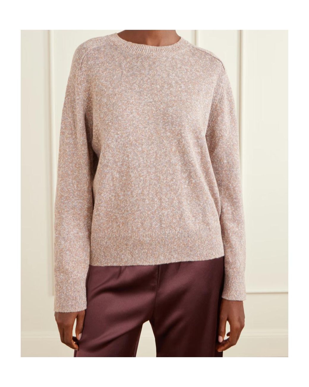 Varley Pink Organic Cotton And Linen-Blend Sweater