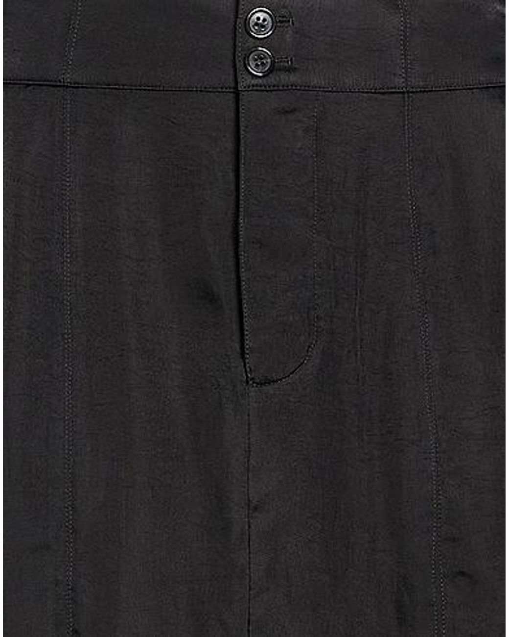 Saint Laurent Black Solid-Color A-Line Skirt