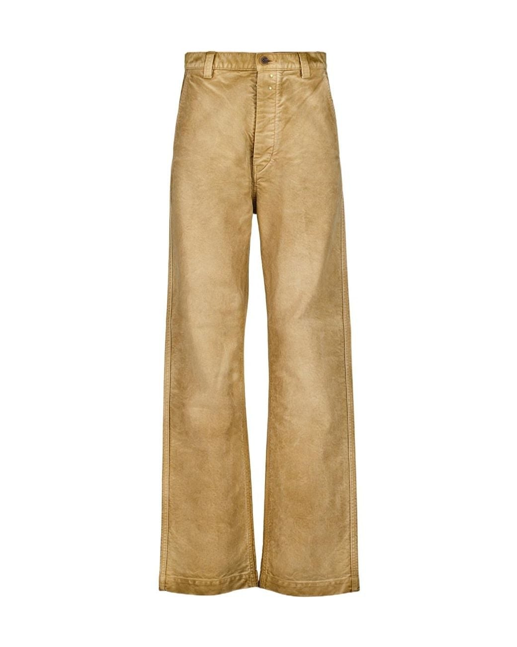 Auralee Natural Casual Trousers With Belt Loops