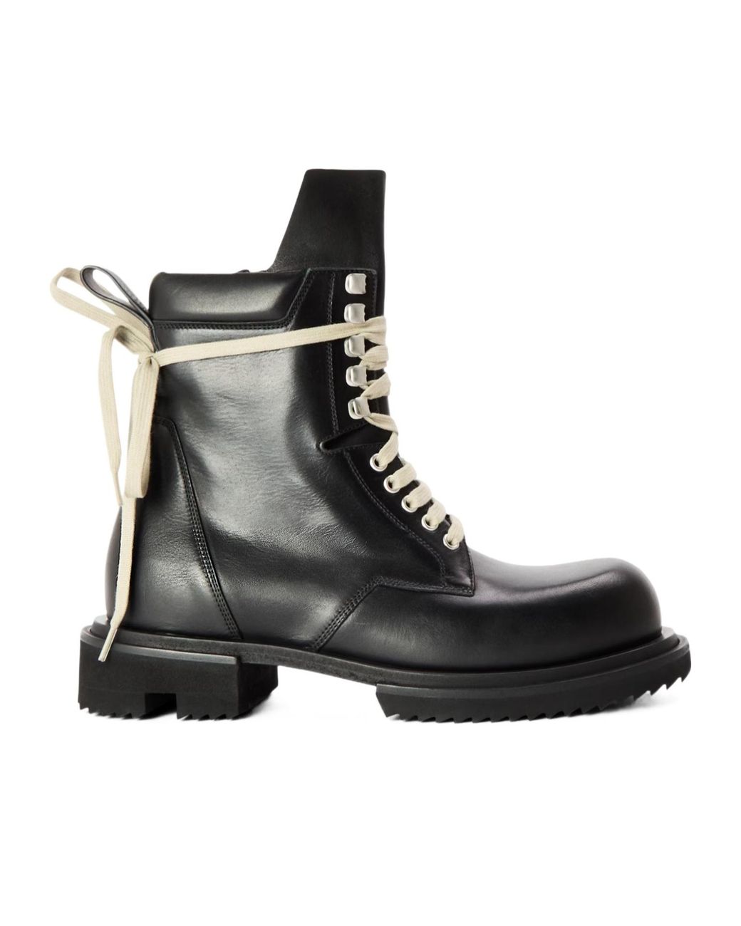 Rick Owens Black Side Zip Martin Boots for men