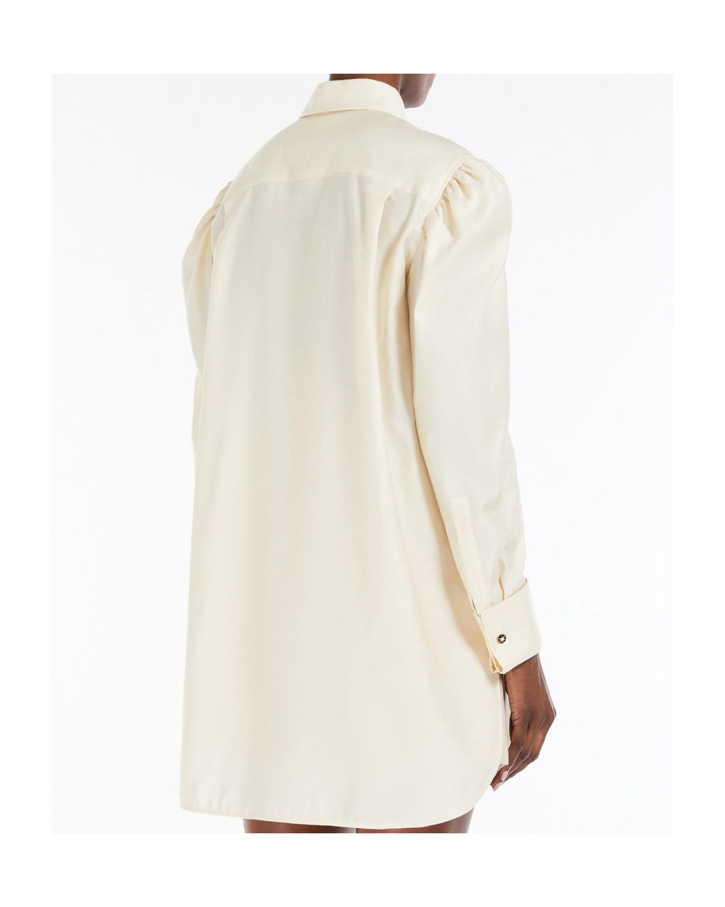 Max Mara White Faraday Puff-Sleeved Shirt