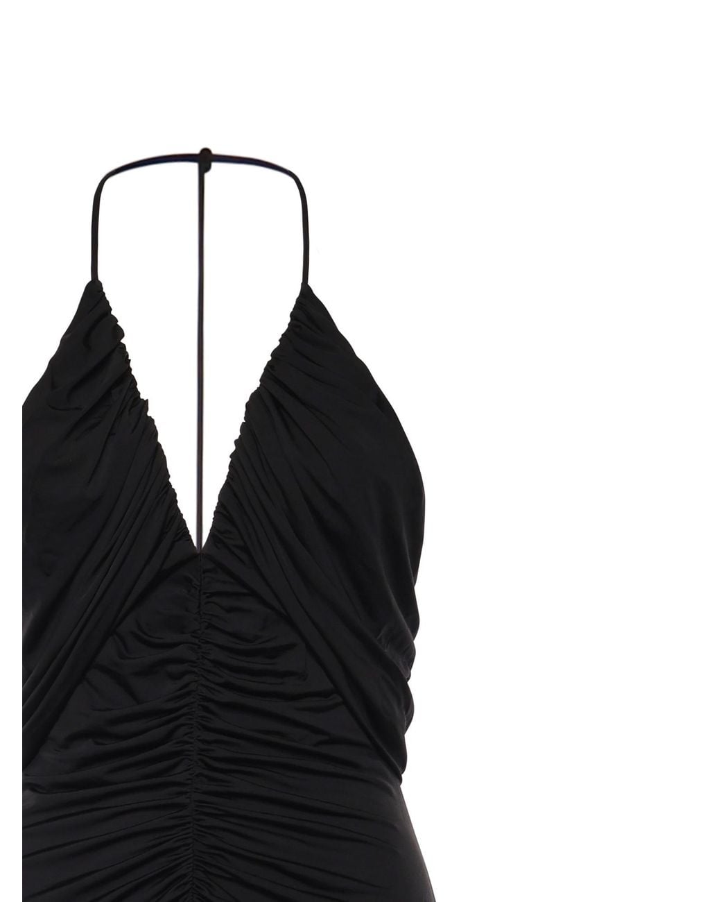 Self-Portrait Black Jersey Long Dress