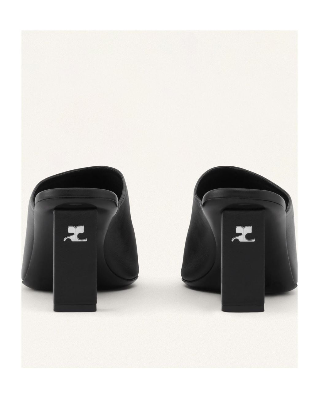 Courreges Black Courrèges Slip-On Mules