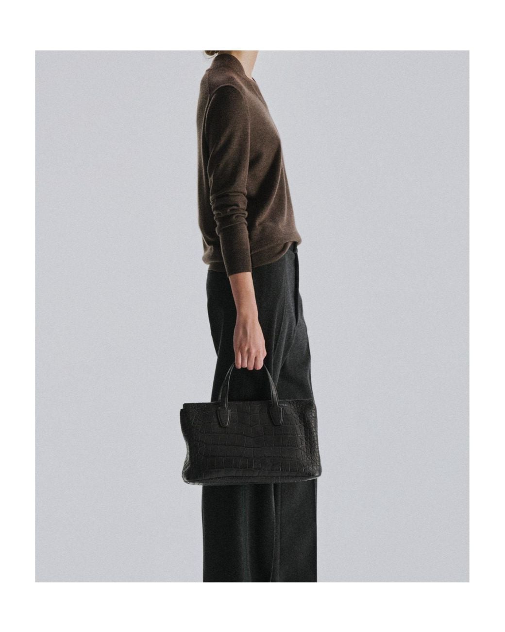 The Row Black Piro Sweater