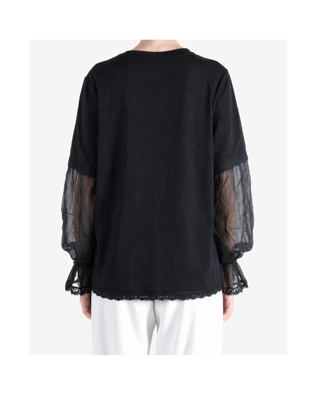 Ann Demeulemeester Black Crew-Neck T-Shirt