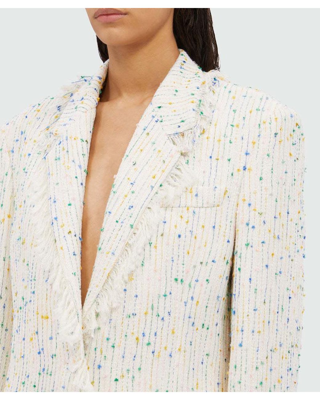 MSGM White Blazer