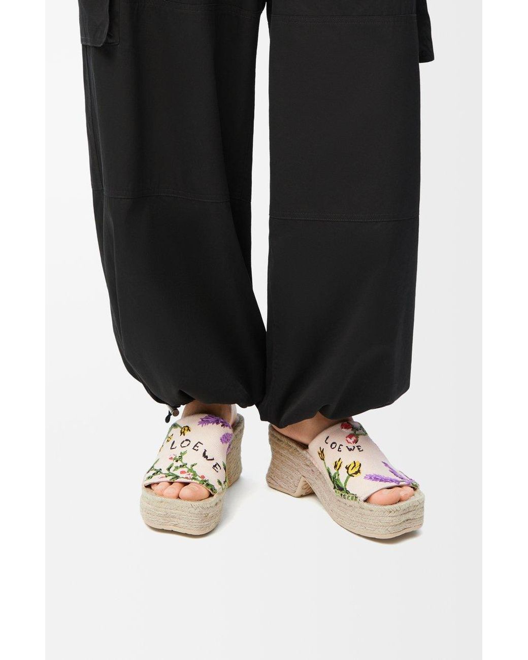Loewe Multicolor Petal Espadrilles