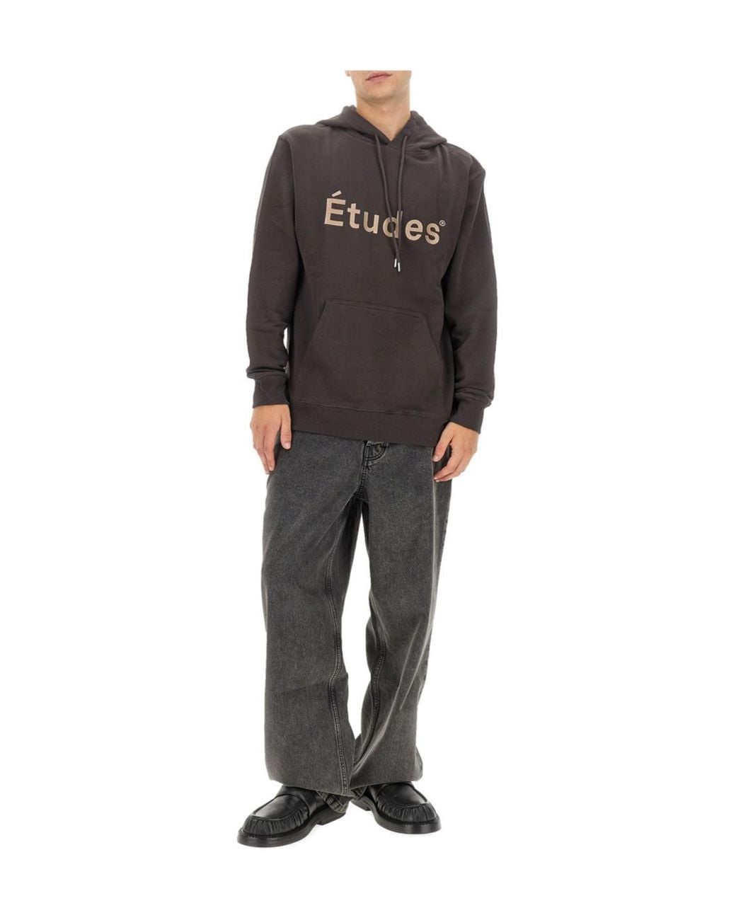 Etudes Studio Black Klein Tudes Organic Cotton Hoodie for men