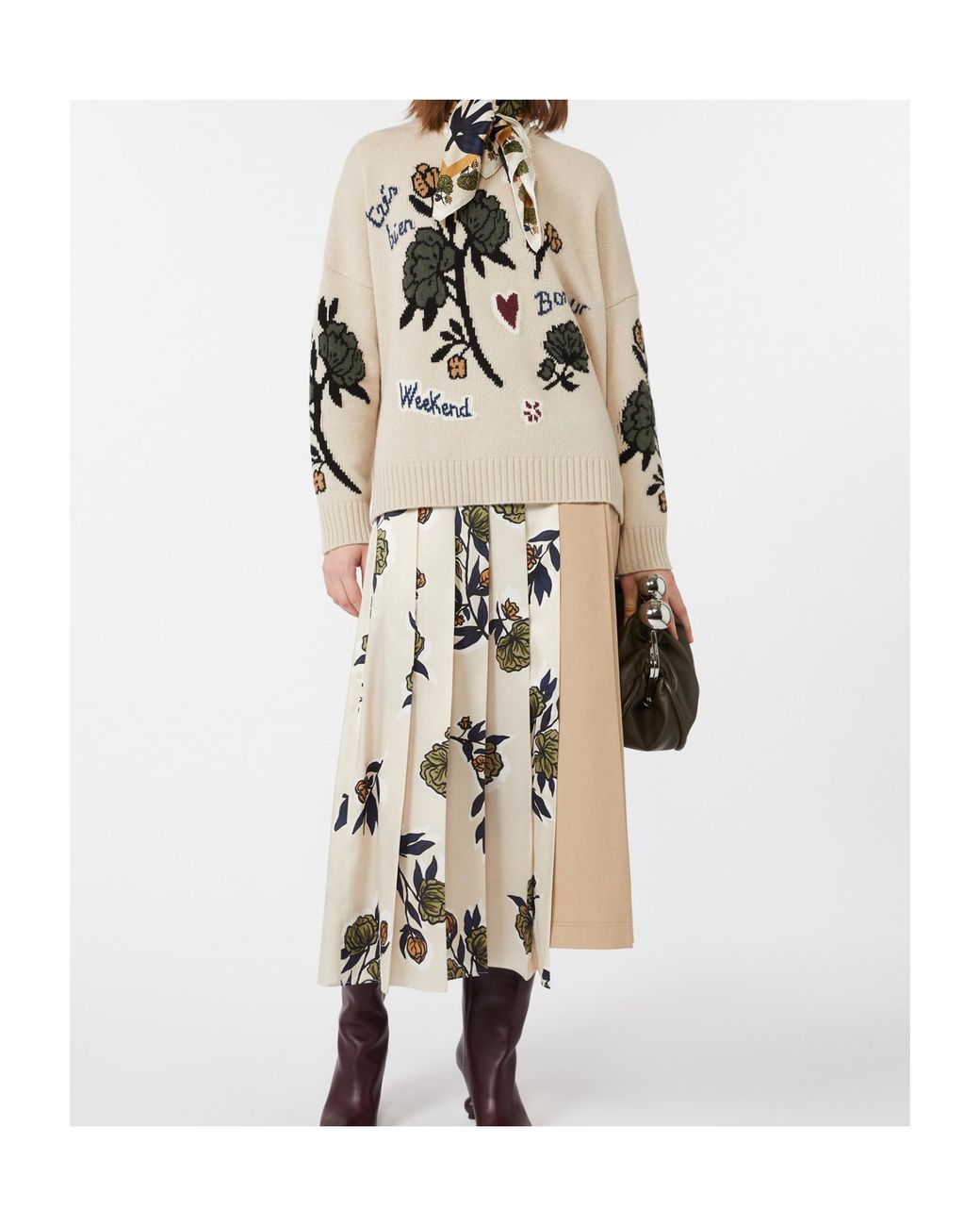 Weekend by Maxmara Natural Wool Knit Oversized Jumper